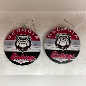 Medium Georgia Bulldog Earrings (UGA)